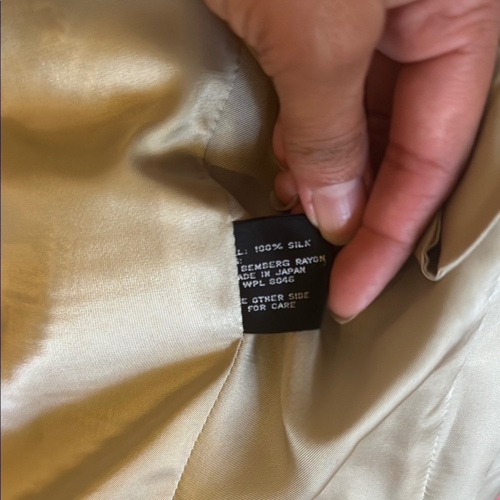 Men’s Club Room 100 % Silk Gingham Classic Blazer Size 44L Jacket! - Picture 15 of 15